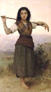 The Shepherdess, William-Adolphe Bouguereau
